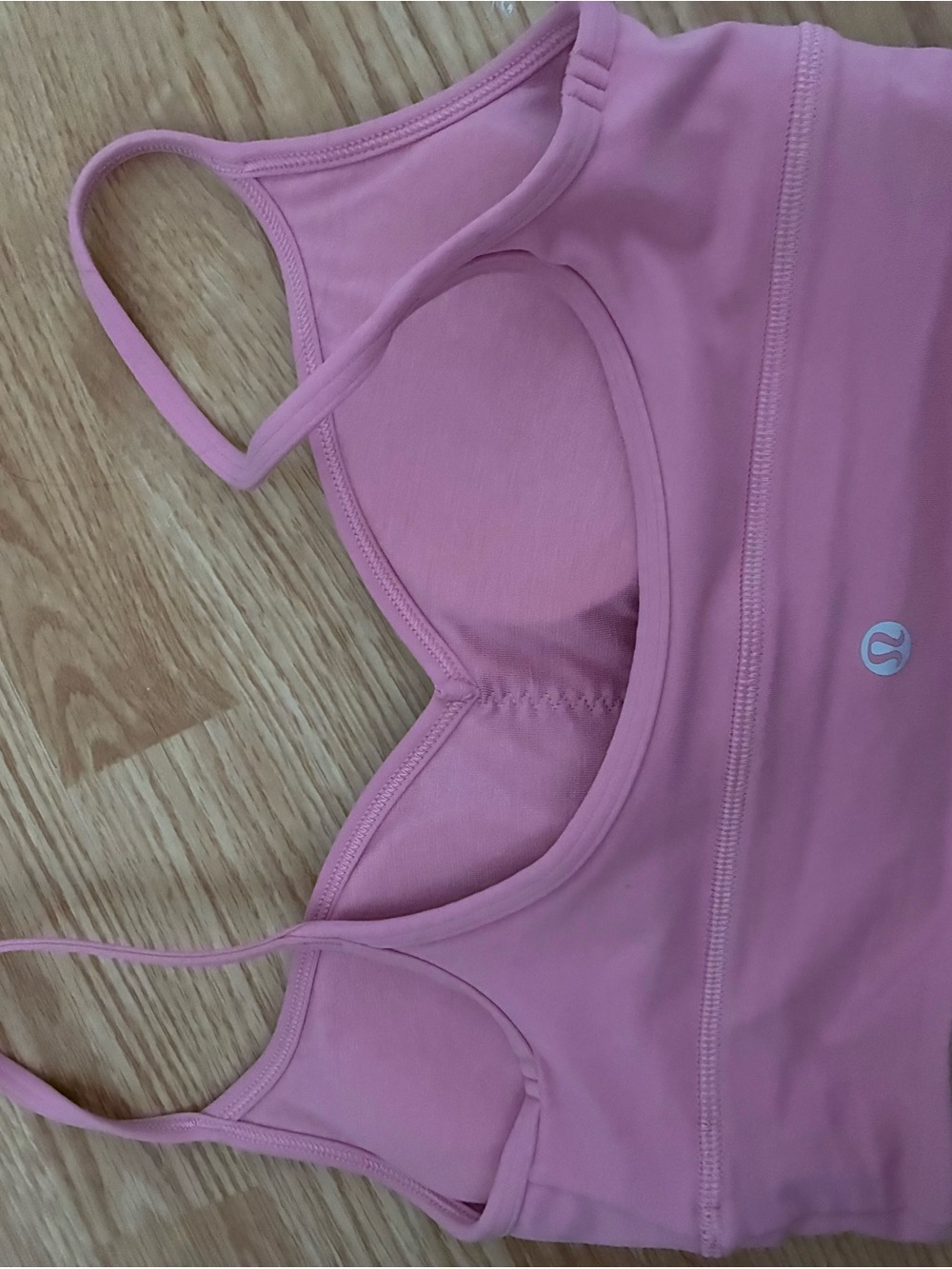 lululemon athletica Soft Pink Thin-Strap Sports Bra